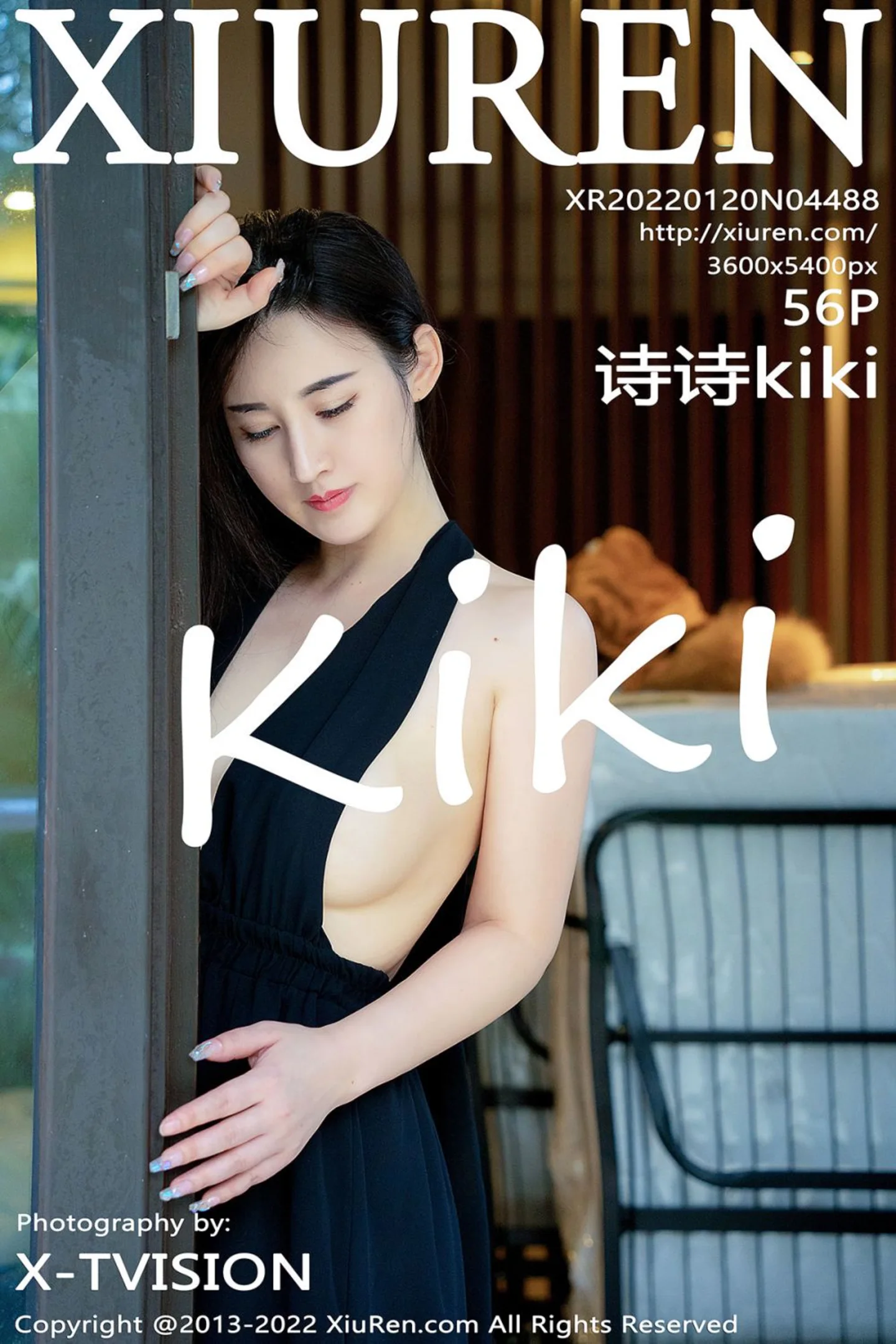 [XiuRen秀人网]No.4488_模特诗诗kiki三亚旅拍黑色轻透连衣长裙配黑丝吊袜极致魅惑写真56P-秀人网 - XiuRen.Space